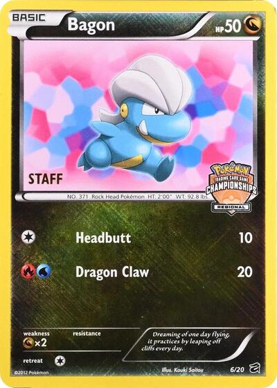 Bagon (Regional Championships) [Staff] #6 League & Championship Cards