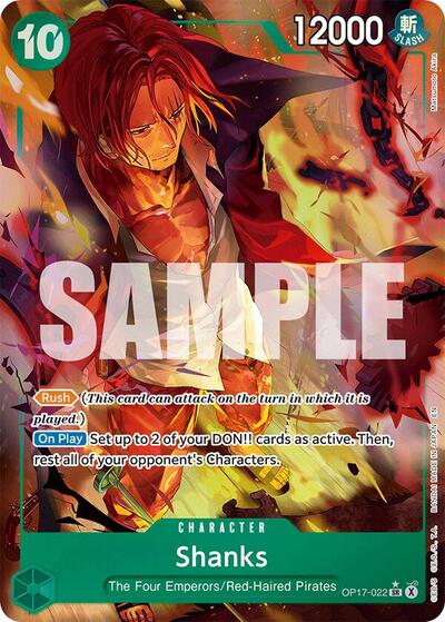 Shanks (Alternate Art) #OP17-022 The World's Strongest Warriors