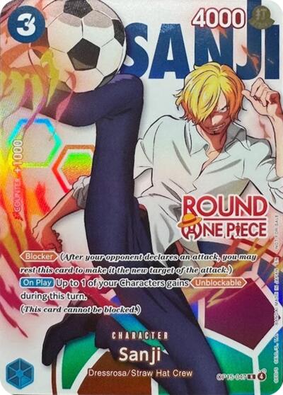 Sanji (Round 1 Promo) #OP15-047 One Piece Promotion Cards