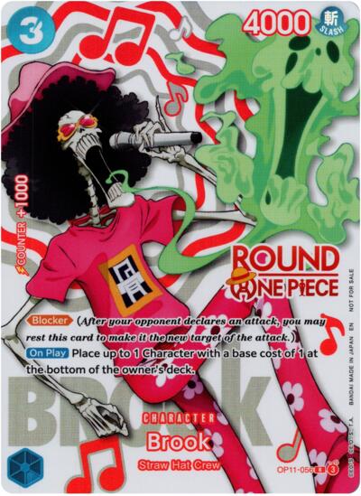 Brook (Round 1 Promo) #OP11-056 One Piece Promotion Cards