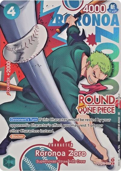 Roronoa Zoro (Round 1 Promo) #PRB02-006 One Piece Promotion Cards