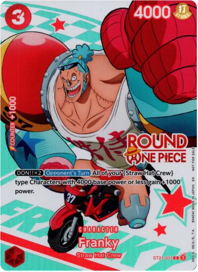 Franky (Round 1 Promo) #ST21-011 One Piece Promotion Cards