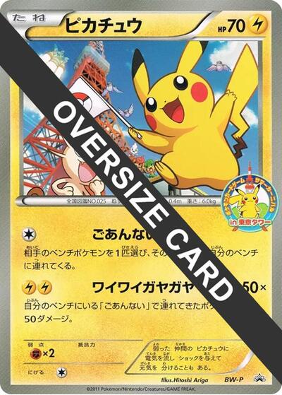 Pikachu (Summer Carnival) #promo BW-P Promotional cards (Japanese)