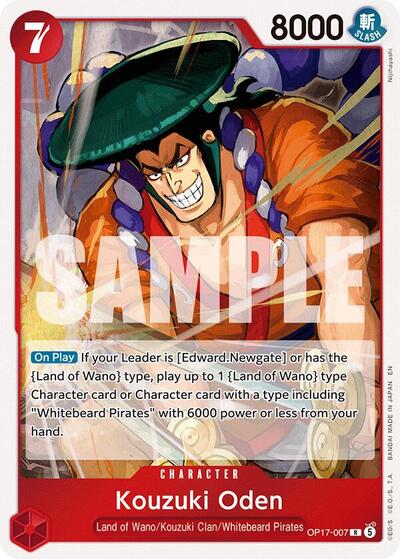 Kouzuki Oden #OP17-007 The World's Strongest Warriors