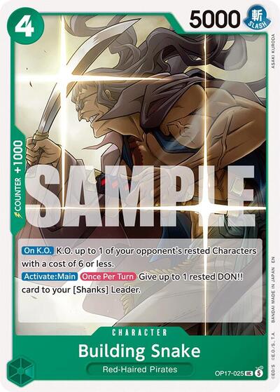 Building Snake #OP17-025 The World's Strongest Warriors
