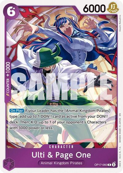 Ulti & Page One #OP17-060 The World's Strongest Warriors