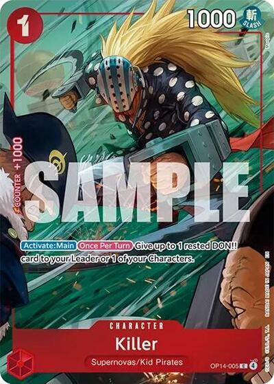 Killer (One Piece Card Game Illustration Box Vol. 8) #OP14-005 One Piece Promotion Cards