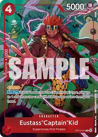 Eustass"Captain"Kid (One Piece Card Game Illustration Box Vol. 8) #OP14-014 One Piece Promotion Cards