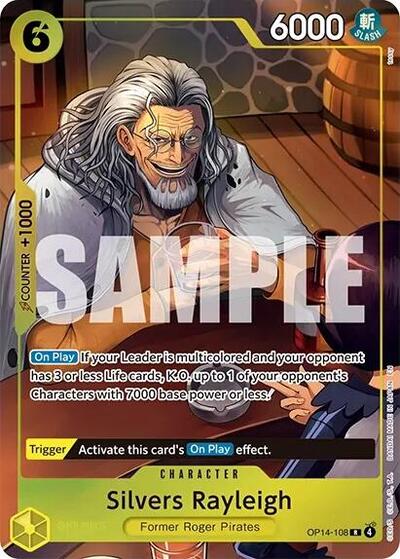 Silvers Rayleigh (One Piece Card Game Illustration Box Vol. 7) #OP14-108 One Piece Promotion Cards