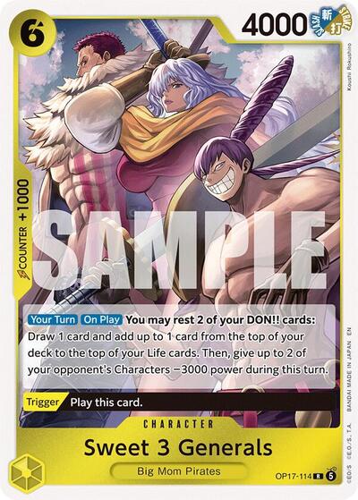 Sweet 3 Generals #OP17-114 The World's Strongest Warriors