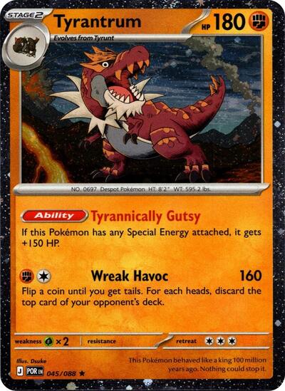 Tyrantrum #45 Blister Exclusives