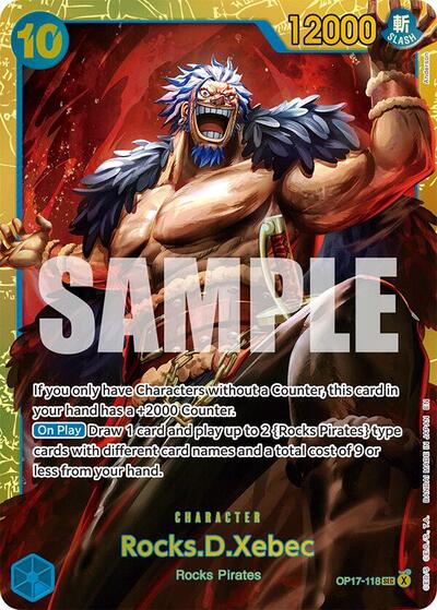 Rocks.D.Xebec #OP17-118 The World's Strongest Warriors