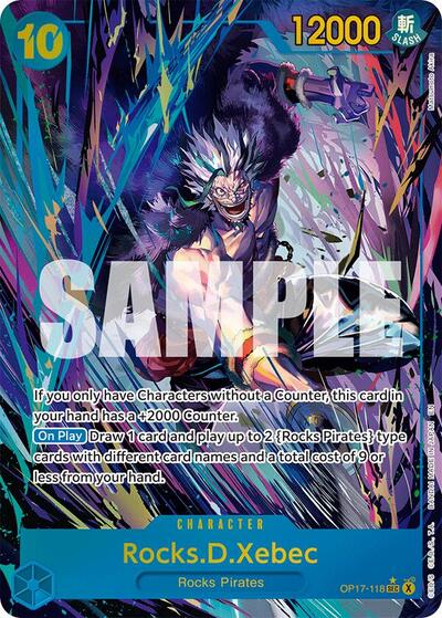 Rocks.D.Xebec (Alternate Art) #OP17-118 The World's Strongest Warriors