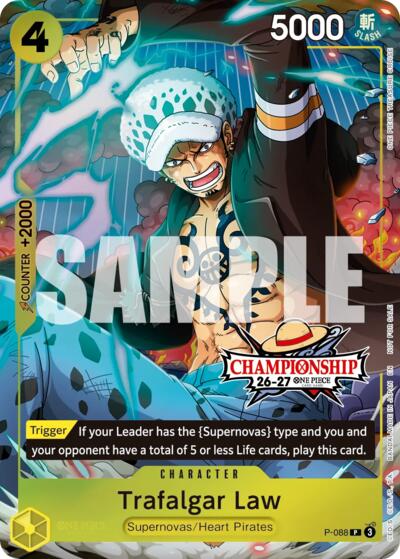 Trafalgar Law (CS 26-27 Event Pack Finalist Ver.) #P-088 One Piece Promotion Cards