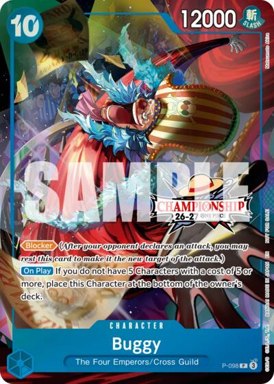Buggy (CS 26-27 Event Pack Finalist Ver.) #P-098 One Piece Promotion Cards