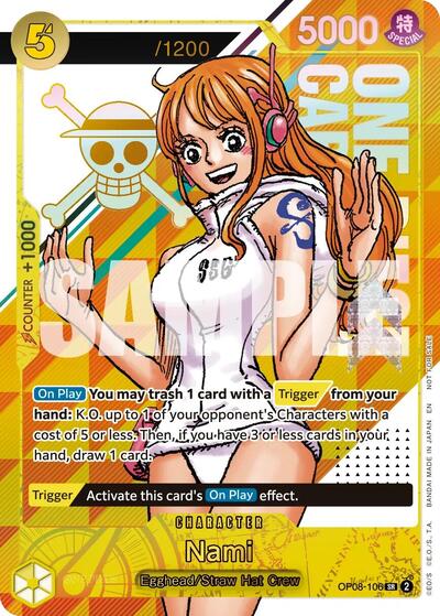 Nami (CS 26-27 Celebration Pack) (Serial Numbered) #OP08-106 One Piece Promotion Cards