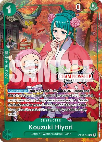 Kouzuki Hiyori (CS 26-27 Celebration Pack) #OP12-028 One Piece Promotion Cards