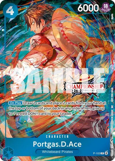 Portgas.D.Ace (CS 26-27 Celebration Pack) #P-103 One Piece Promotion Cards