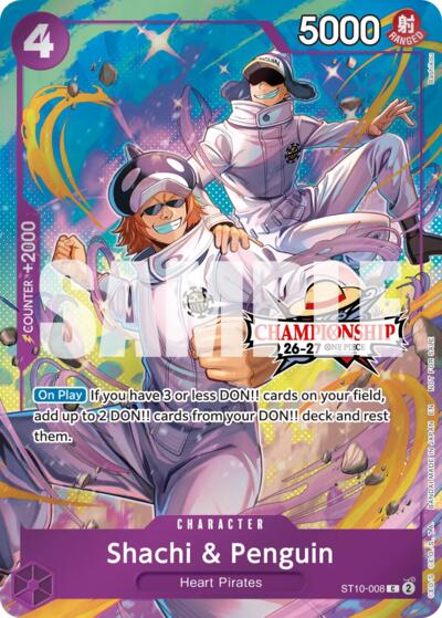 Shachi & Penguin (CS 26-27 Celebration Pack) #ST10-008 One Piece Promotion Cards
