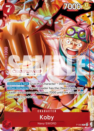 Koby (CS 26-27 Event Pack) #P-092 One Piece Promotion Cards