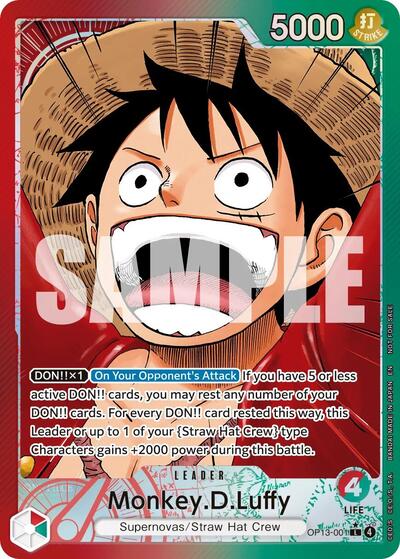 Monkey.D.Luffy (OP13-001) (Jumbo) #OP13-001 One Piece Promotion Cards