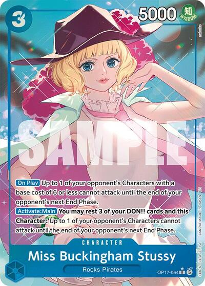Miss Buckingham Stussy (Alternate Art) #OP17-054 The World's Strongest Warriors
