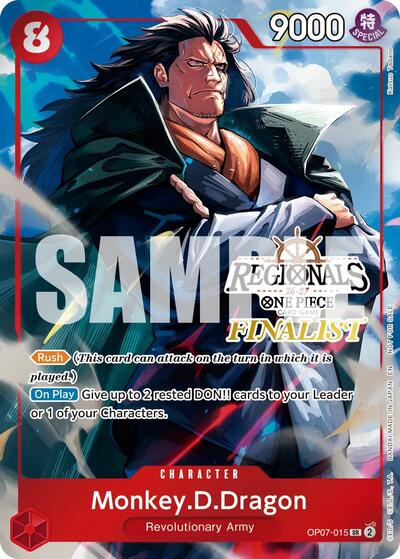 Monkey.D.Dragon (Regionals Finalist Card Set 26-27 Vol.2) #OP07-015 One Piece Promotion Cards