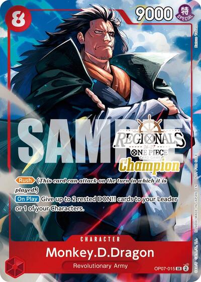 Monkey.D.Dragon (Regionals Champion Card Set 26-27 Vol.2) #OP07-015 One Piece Promotion Cards