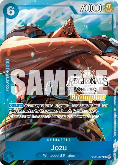 Jozu (Regionals Champion Card Set 26-27 Vol.2) #OP08-047 One Piece Promotion Cards