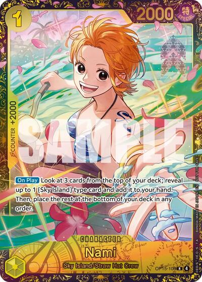 Nami (CS26-27 Regionals Season 2 Top 64) #OP15-108 Adventure on Kami's Island