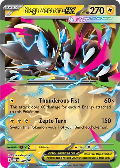 Mega Zeraora ex #89 Mega Evolution Promo