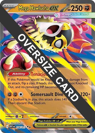 Mega Hawlucha ex #116 Jumbo Cards