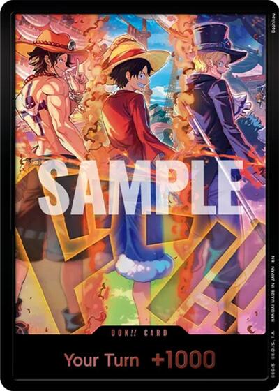 DON!! Card (English Version 3rd Anniversary Set) (Ace, Luffy, Sabo) #promo One Piece Promotion Cards
