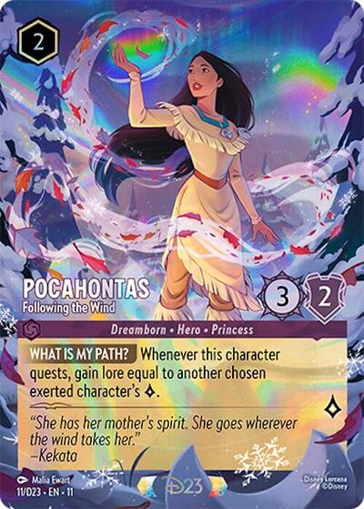 Pocahontas - Following the Wind #11 D23 Promos