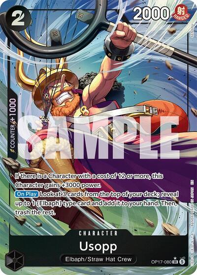 Usopp (Alternate Art) #OP17-080 The World's Strongest Warriors