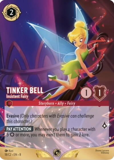 Tinker Bell - Insistent Fairy #18 Disney Lorcana Promo Cards