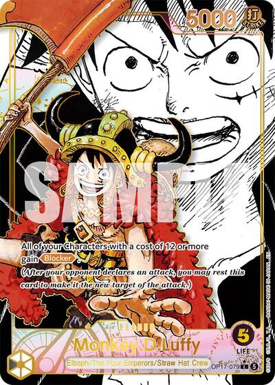 Monkey.D.Luffy (Super Leader Alternate Art) #OP17-079 The World's Strongest Warriors