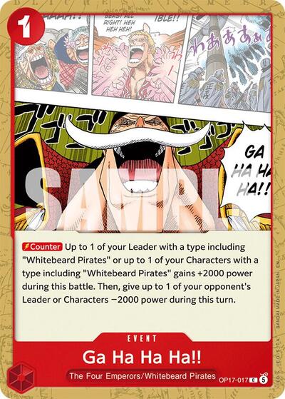 Ga Ha Ha Ha!! #OP17-017 The World's Strongest Warriors