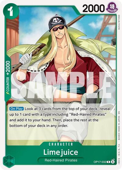 Limejuice #OP17-032 The World's Strongest Warriors