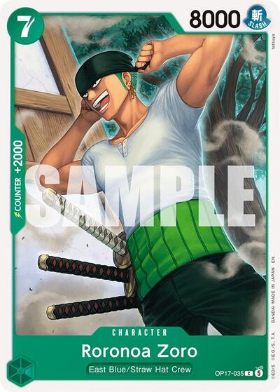 Roronoa Zoro #OP17-035 The World's Strongest Warriors
