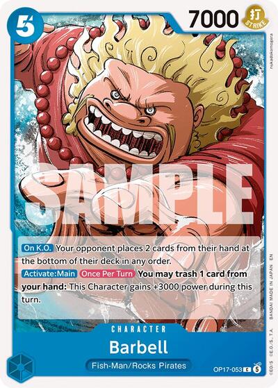 Barbell #OP17-053 The World's Strongest Warriors