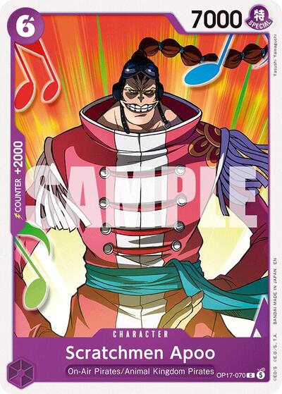 Scratchmen Apoo #OP17-070 The World's Strongest Warriors