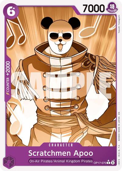 Scratchmen Apoo (Pandaman Art) #OP17-070 The World's Strongest Warriors