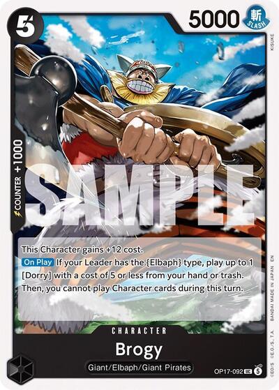 Brogy #OP17-092 The World's Strongest Warriors