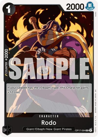Rodo #OP17-094 The World's Strongest Warriors