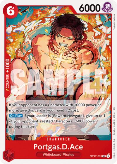 Portgas.D.Ace #OP17-013 The World's Strongest Warriors Release Event Cards