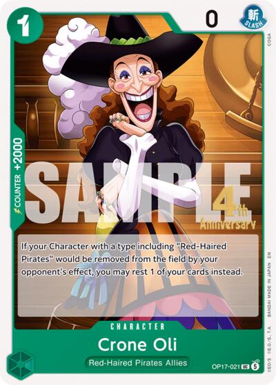 Crone Oli #OP17-021 The World's Strongest Warriors Release Event Cards