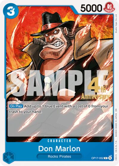 Don Marlon #OP17-052 The World's Strongest Warriors Release Event Cards