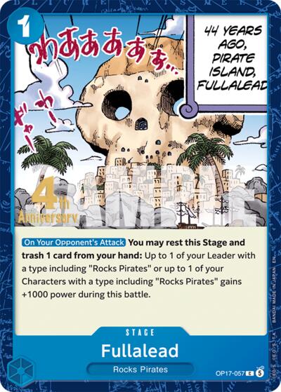Fullalead #OP17-057 The World's Strongest Warriors Release Event Cards