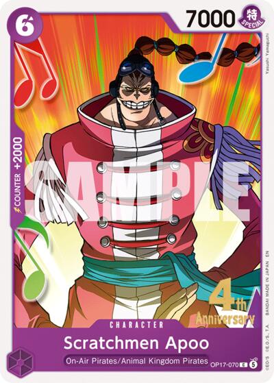 Scratchmen Apoo #OP17-070 The World's Strongest Warriors Release Event Cards